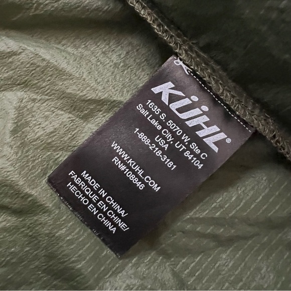 Kuhl Women Parajax Ultra-Light Wind Shell Jacket Green Size XS 2122 Nylon Hiking - Picture 14 of 16
